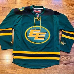 Reebok CFL Edmonton Eskimos Lace-Up Jersey Green Gold